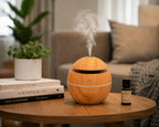 Ultrasonic Aroma Humidifier | USB Mini Essential Oil Diffuser with Color Changing LED Light for Home, Bedroom & Office